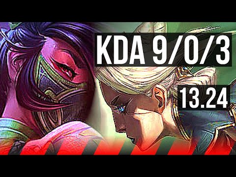 AKALI vs CAMILLE (TOP) | 9/0/3, 8 solo kills, 66% winrate, Legendary | NA Master | 13.24