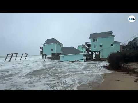 More oceanfront homes collapse in Buxton amid dangerous coastal conditions
