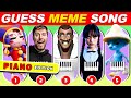 GUESS MEME SONG | 🎹🎵 The Amazing Digital Circus, Wednesday, MrBeast, Skibidi Toilet | Piano Edition