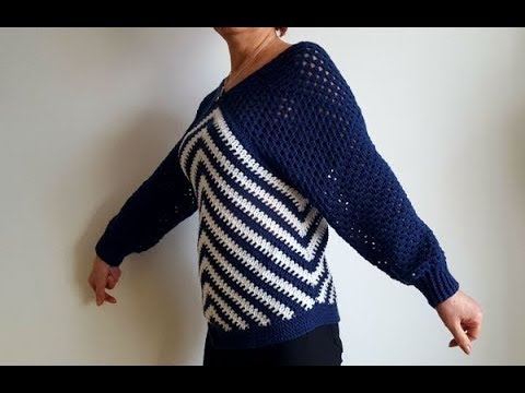 Cum crosetam bluza Ana - foarte usor si rapid PARTEA I /Tutorial pas cu pas