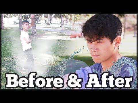 Before and After - Water vs. Air Bending Battle