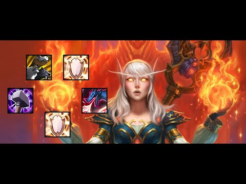 Fire Mage Solo Shuffle 2400 mmr (4-2) - WoW 11.2 PvP