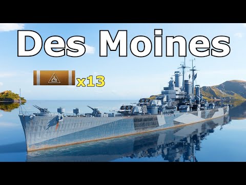 World of WarShips Des Moines - 4 Kills 398K Damage