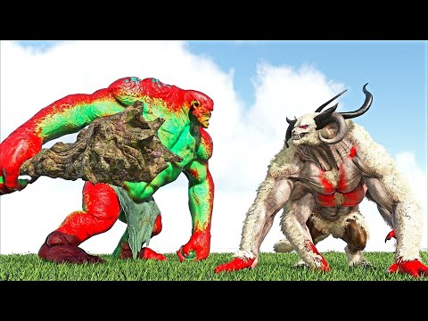 SCP-4715 MEGA FEROX VS GIANT CICLOPS ARMY (ARK SURVIVAL EVOLVED BATTLE MONSTERS AND MORE)