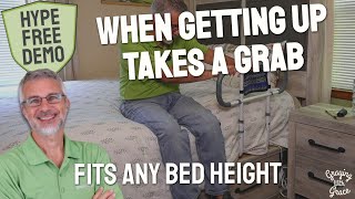 Bed Rail That Adjusts to Your Mattress - Getting Out Safely
