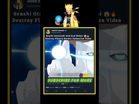 Shensi Otsutsuki And God Shibai Destroy The Planets 😱🔥