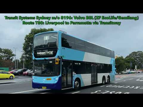 Transit Systems Sydney m/o 8196: Volvo B8L Euro 6 (ZF EcoLife/Gemilang)