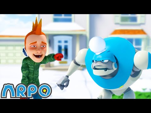 SNOWBALL FIGHT!! + More | 45 Minutes of Full Episodes | ARPO Funny Robot Cartoons for Kids