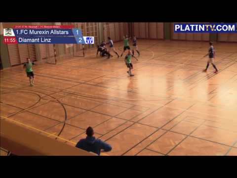 21.01.17 Wr. Neustadt 1. FC Murexin Allstars - FC Diamant Linz - Highlight  (1. Halbzeit / 11:58) am