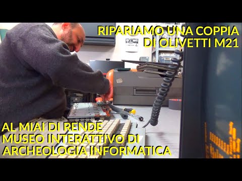 RIPARAZIONE di due Olivetti M21 al MIAI di RENDE #vogs #retrocomputing #olivetti #M20 #retrogaming