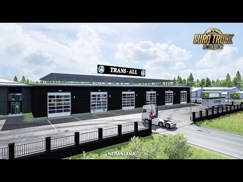 ETS 2 Mod | TRANS-ALL Garage 1.4 [ETS2 v1.36] *Garage Prefab*