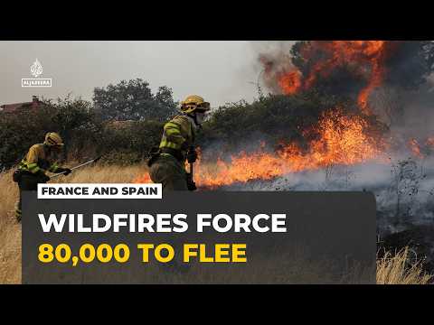 France and Spain wildfires: Tens of thousands flee as blazes trigger mass evacuations