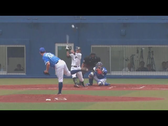 【ファーム】マリーンズ・根元 先制のタイムリーヒット!! 2018/6/23 M-DB(ファーム)