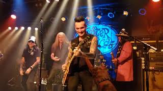 Sebastian Bach joins Faster pussycat playing  on the bathroom wall 5/30/2025 at Vamps in Las Vegas