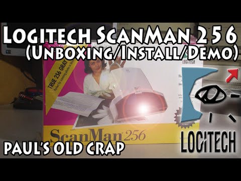 Logitech ScanMan 256 (Unboxing/Installing/Demo) - Paul's Old Crap