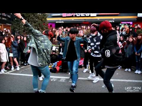 160130 디오비 dob 박진 몬스타엑스 HERO 홍대 버스킹