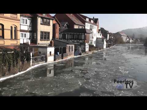 Die Werra friert zu! Bilder aus der Eschweger Innenstadt (04.02.2012)