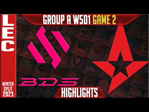 BDS vs AST Highlights Game 2 | LEC Winter 2023 Group A W5D1 | Team BDS vs Astralis G2