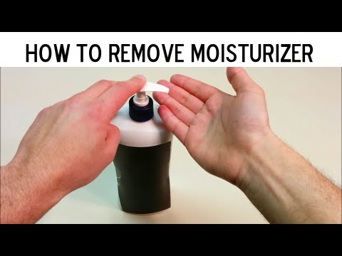 Part of a video titled How To Remove Moisturizer From The End Of A Bottle - YouTube