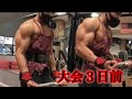 ボディビル大会最後の腕トレ【マッスルゲート神奈川3日前】