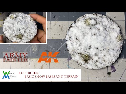 Beginner's Guide to Miniatures   Snow Bases & Terrain