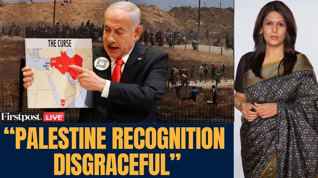 LIVE: Netanyahu's Defiant UN Speech Accompanied by Maps, QR Codes & Walkouts  |Palki Sharma | N18G