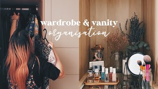 How I organise my Ikea PAX wardrobe & vanity (functional but also kinda cute ✧(◕‿◕✿)