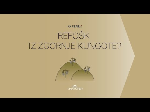Kako nastane vino? Refošk iz Zgornje Kungote. 6. del