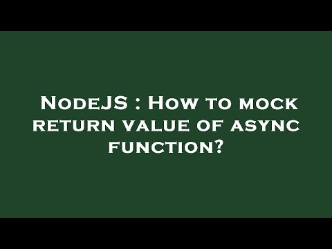 Mockreturnvalue