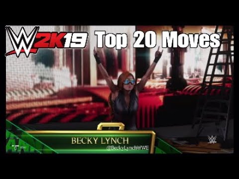 Top 20 Moves Of Becky Lynch - WWE 2K19