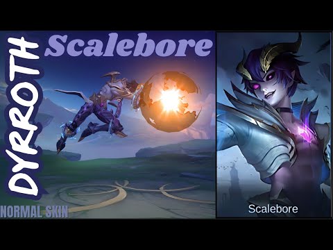 Dyrroth Scalebore (Normal Skin) [MLBB Skin Effects 4K UHD] | Slow Motion Showcase