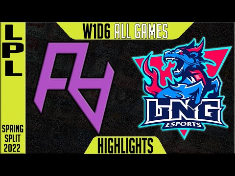 RA vs LNG Highlights ALL GAMES | LPL Spring 2022 W1D6 | Rare Atom vs LNG Esports