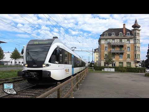 Arbon mit thurbo GTWs der Ⓢ-Bahn St. Gallen, Apfelsaft-Express (BDe 3/4 43), Bodensee- & Stadtbilder