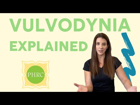 Video discussing vulvodynia, vulvar pain, and how symptoms can affect intimacy