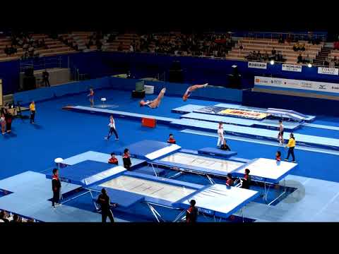 Netherlands 2 (NED) W - 2019 Trampoline Worlds, Tokyo (JPN) - Qualification Synchro R1