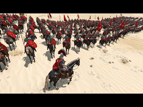 1000 Roman Cavalry vs 1000 Carthaginians – Desert Battle | Mount & Blade 2