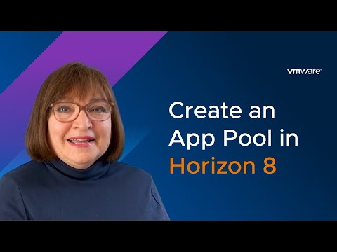 Creating an Application Pool in VMware Horizon