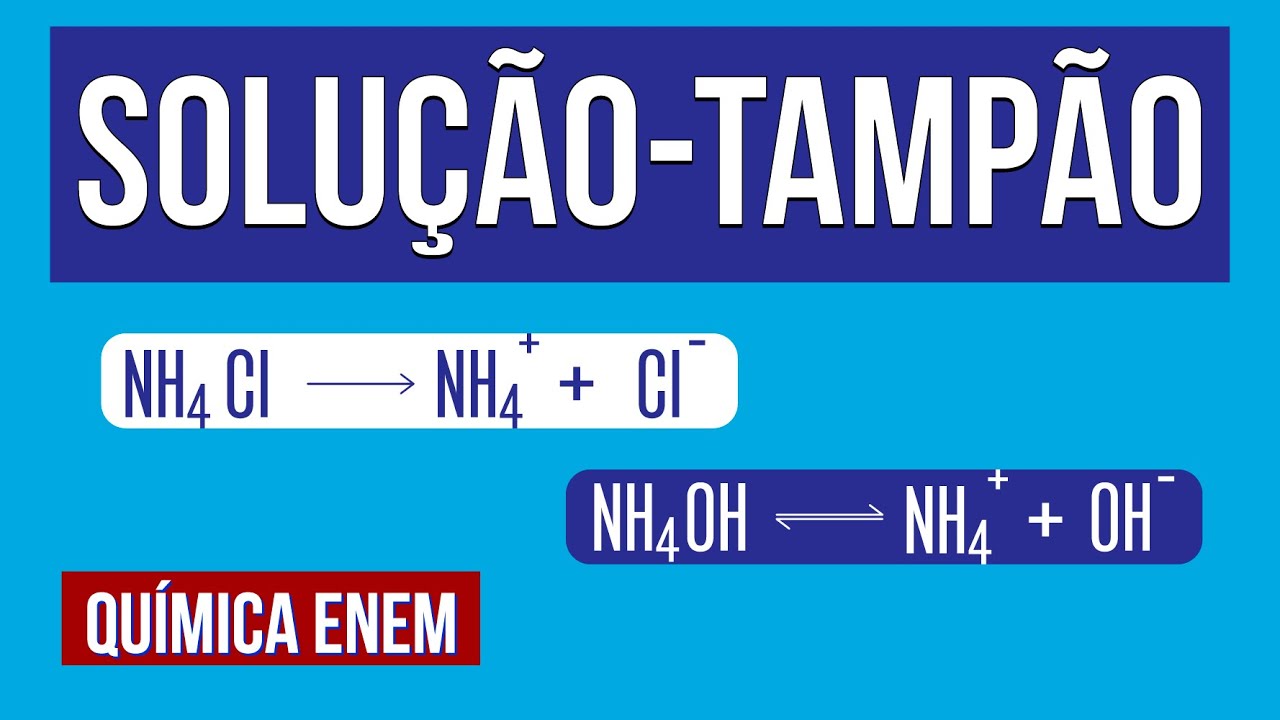 SOLUÇÃO-TAMPÃO: equilíbrio químico | RESUMO DE QUÍMICA PARA O ENEM. Profa. Larissa Campos