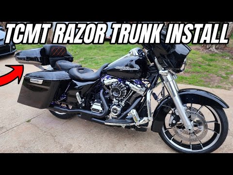 TCMT Razor Pack Trunk Install On Harley Street Glide.