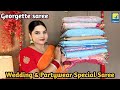 Georgette Chiffon Saree Haul Flipkart Saree Review Trending Saree Collection Flipkarthaul