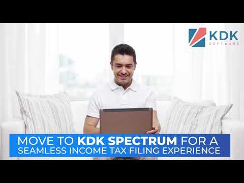 KDK Spectrum is a one stop solution for all your Income Tax related problems. From filing ITR to generating authentic company reports, KDK Spectrum does it all for you.