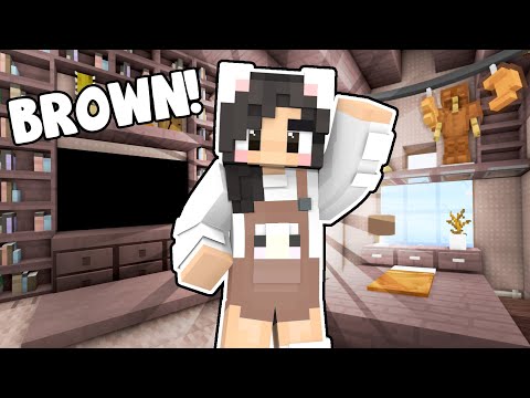 🤎Minecraft But I Can Only Build With BROWN!