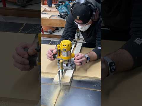Cutting perfect dados the easy way. #diy #router #jig #perfection