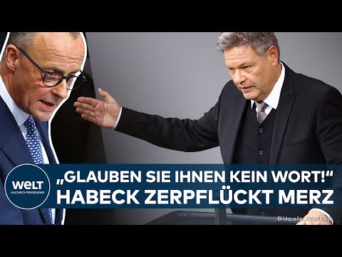 HAUE VON HABECK - Minister zerpflückt Union: "Glauben Sie ihnen kein Wort" | Scholz Vertrauensfrage