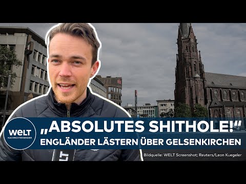 Video Thumbnail: EM 2024: "Absolutes Shithole"! Englische Fans lästern über Gelsenkirchen vor England gegen Serbien