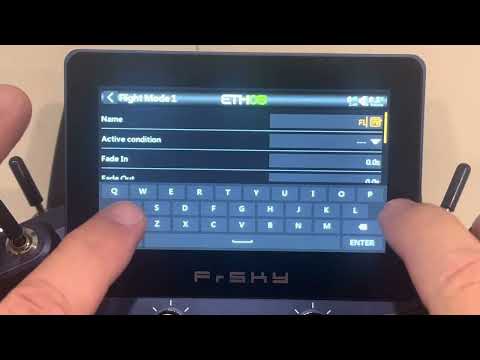 FrSky X20S Ethos setting up using Flight Modes