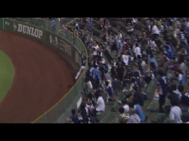 【7回裏】ライオンズ・金子侑 ホームラン性の当たりをスーパーキャッチ!! 2019/9/4 B-L