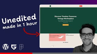 Vintage Marketplace Webdesign Speed Art/Run: FigJam & WordPress with Greenshift