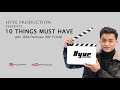 10 THINGS MUST HAVE | RiP Flick (Bza Pachuau) | HYVE PRODUCTION