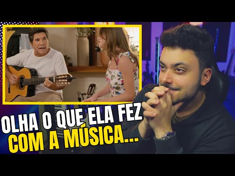 DANIEL CANTANDO COM SUA FILHA LARA 